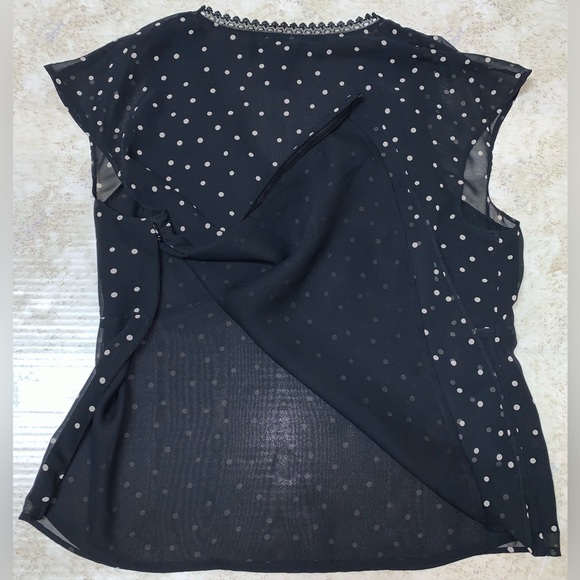 apostrophe Petite polka dot sheer blouse - Picture 11 of 14